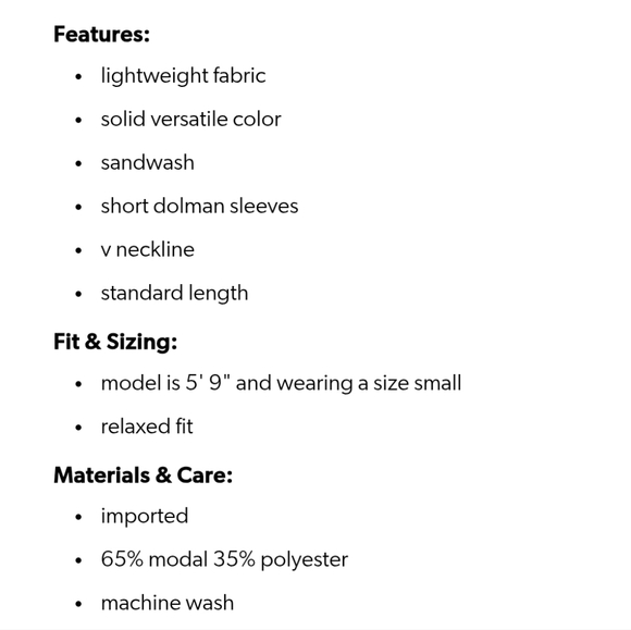 V-Neck Tee - Picture 6 of 6